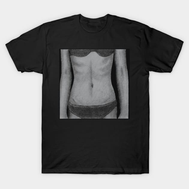 drawing insecurities skinny body positivity T-Shirt by maoudraw